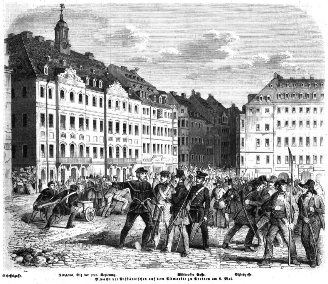 1849 Biwacht der Aufständischen auf dem Altmarkt zu Dresden 1849 Biwacht der Aufständischen auf dem Altmarkt zu Dresden