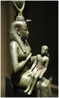 Gottesmutter Isis und Kind Horus